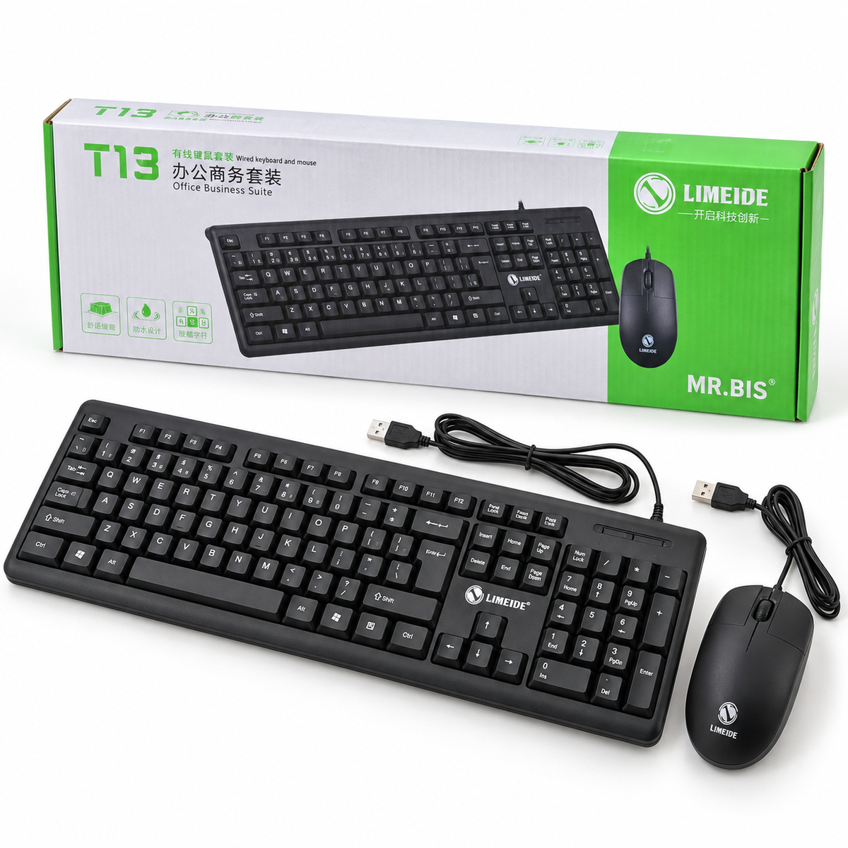 Teclado + Mouse USB T13