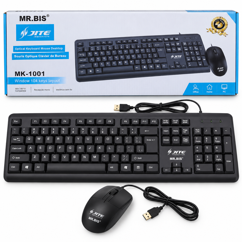 Teclado USB de 104 Teclas con Teclado Numérico