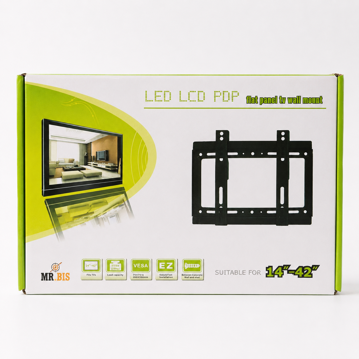 Soporte de Pared para TV 14"–42" VESA 75x75–200x200mm