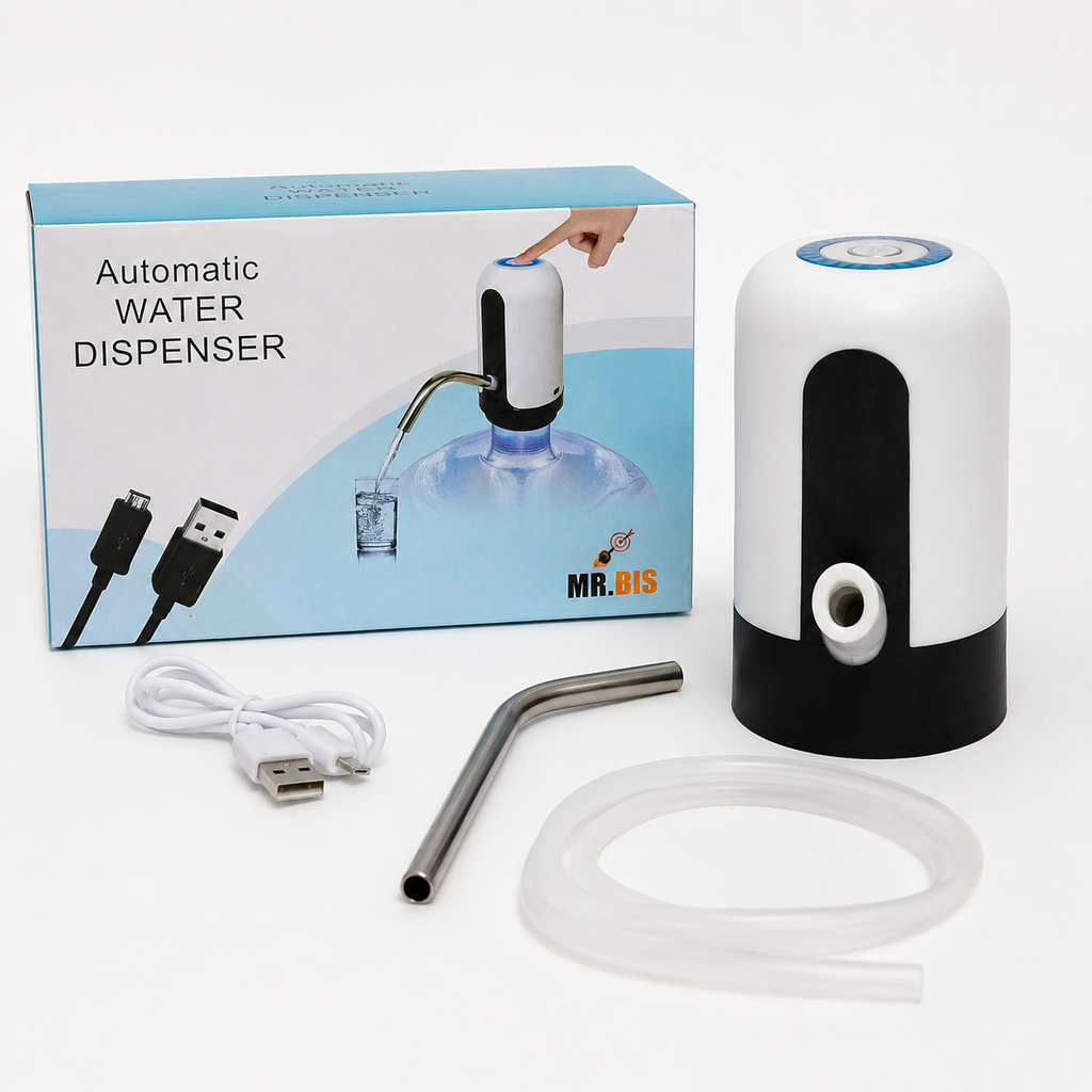 Dispensador Automático de Agua para Garrafón Recargable USB – MR.BIS