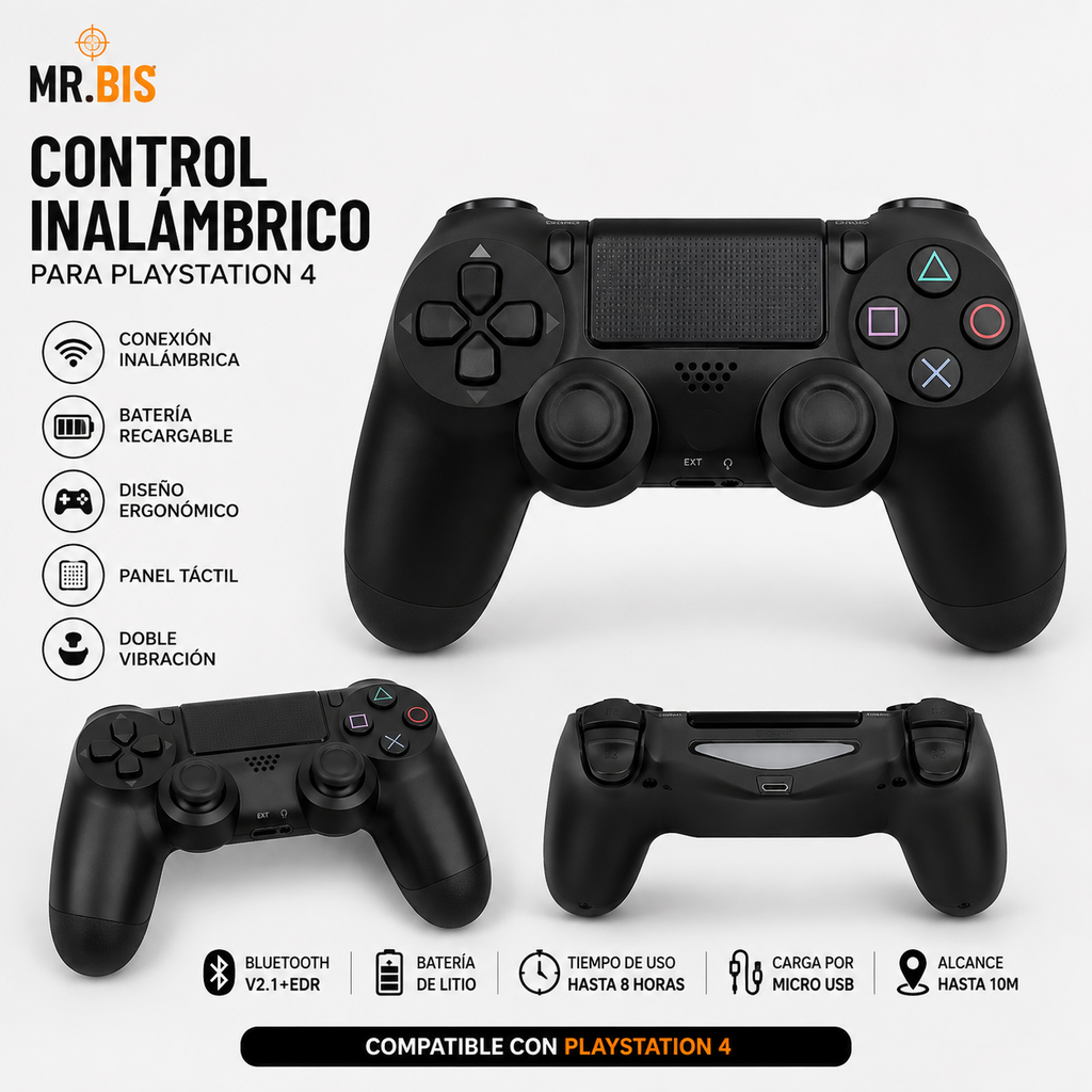 Control Compatible con PS4 – Camuflaje