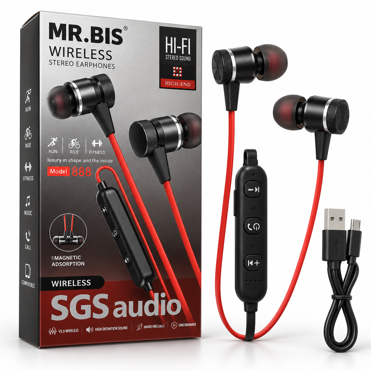 Audífonos In-Ear Inalámbricos Modelo 888 – Hi-Fi