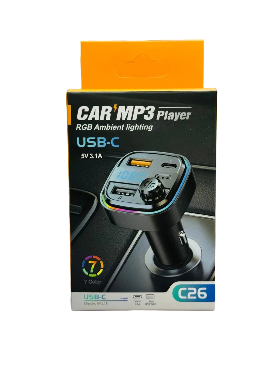 Transmisor Bluetooth, Cargador usb y TC,