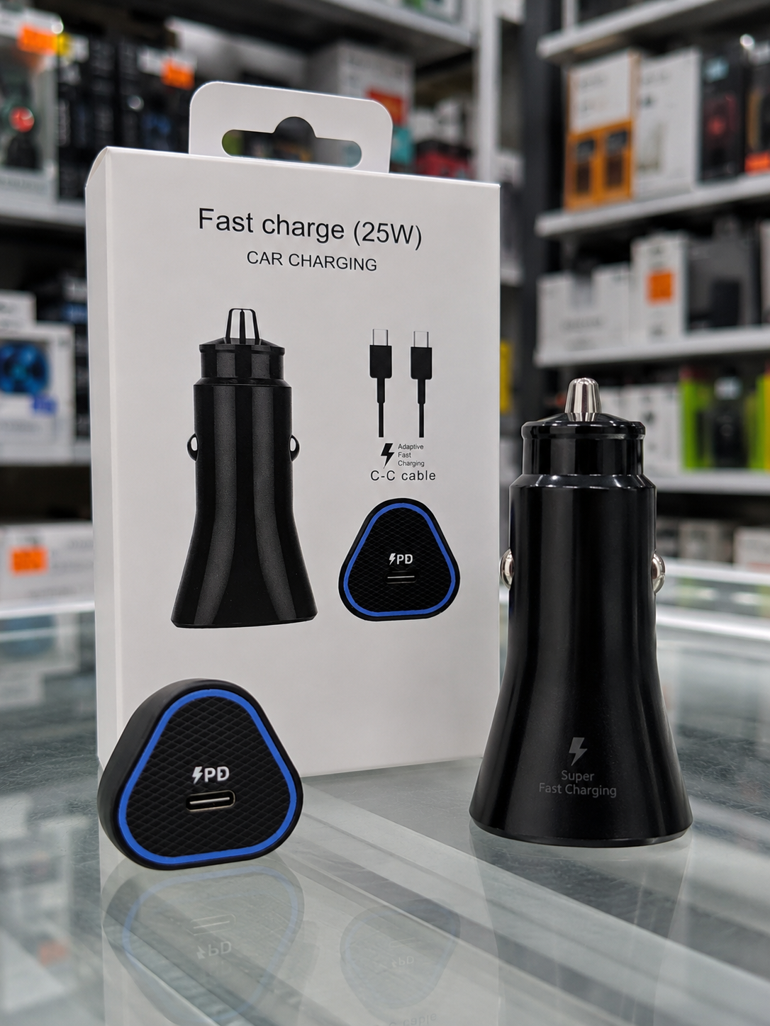 Cargador de auto 25w